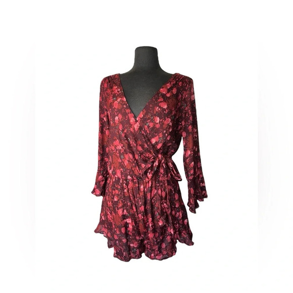 FREE PEOPLE - All the Right Rufflea Floral Romper | Small - Picture 4 of 10